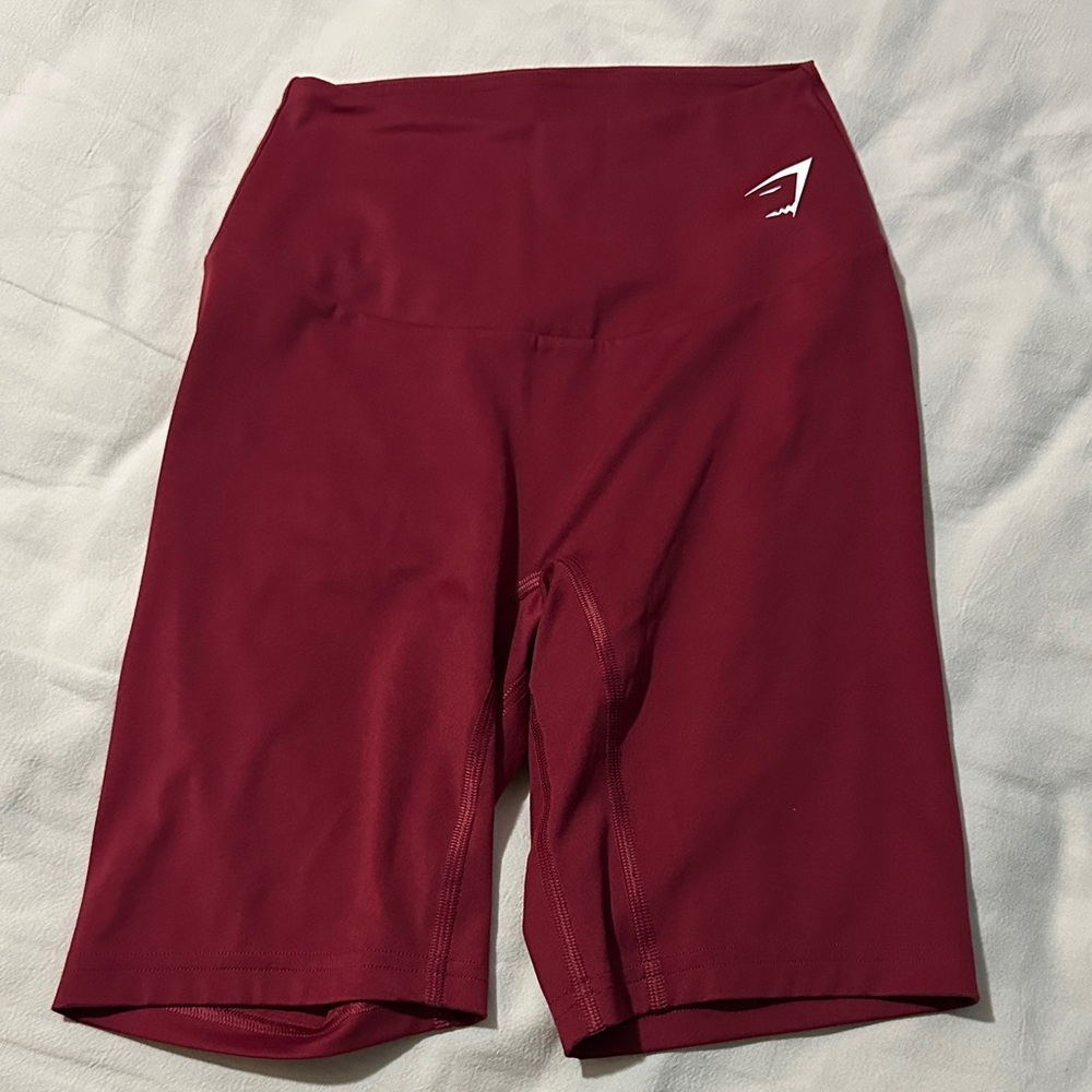 Gymshark Women's Burgundy Bike Shorts